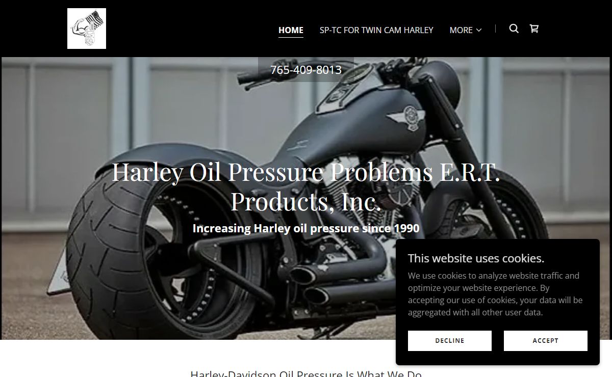 Harley Oil Pressure - E.R.T. Products, Inc.