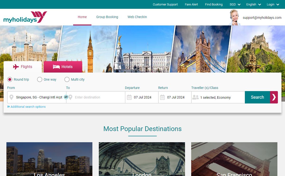myholidays.com: Online Travel Site | Book Flights, Hotels, Deals and Holiday Packages & Things to do