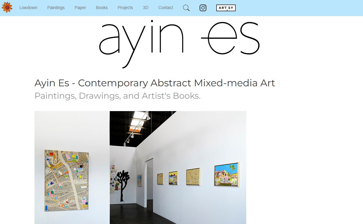 Ayin Es - Contemporary Abstract Mixed Media Artist - Los Angeles and Joshua Tree, CA
