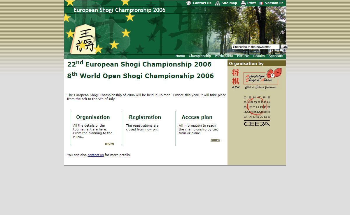 European Shogi Championship 2006 - ESC 2006 - 06-09 July 2006