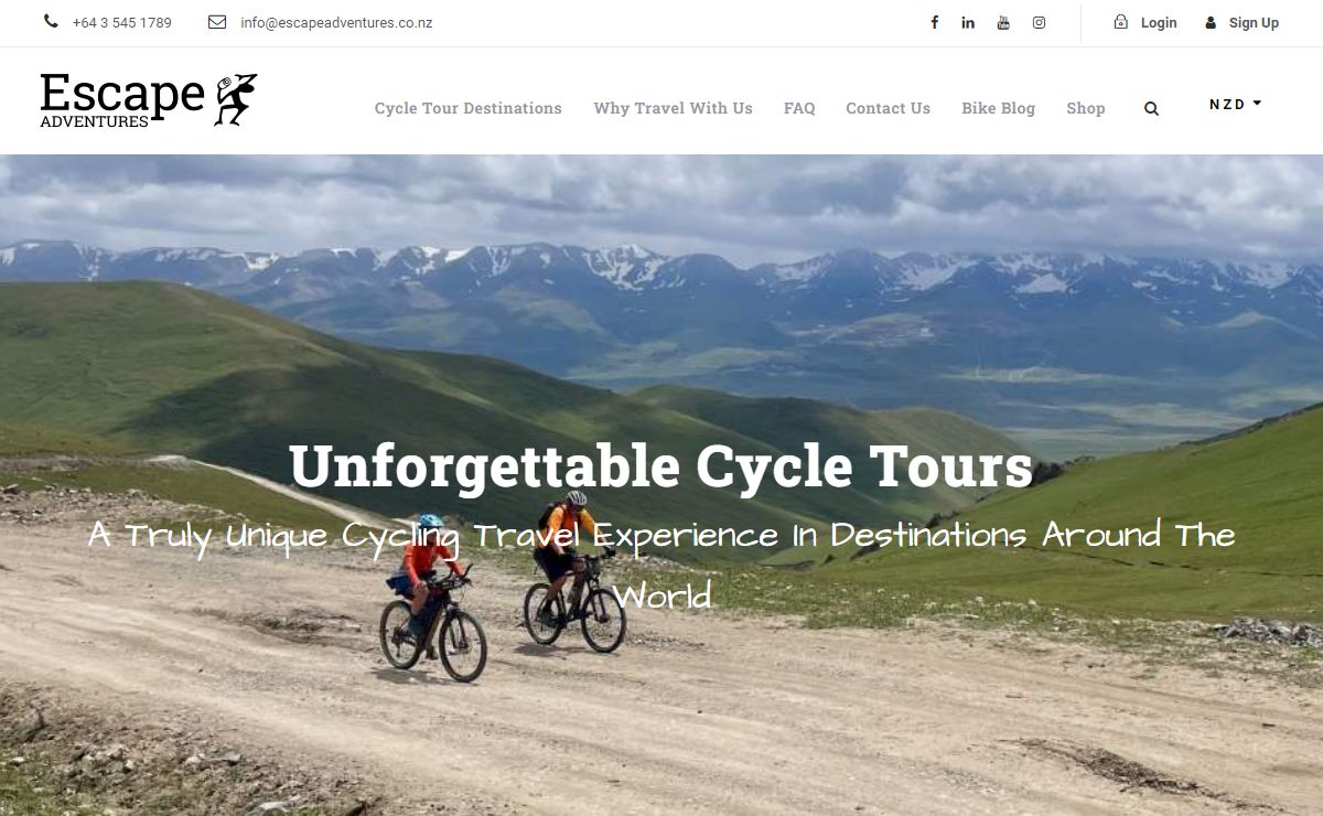 Fully Supported Bike & Cycle Tours | Escape Adventures