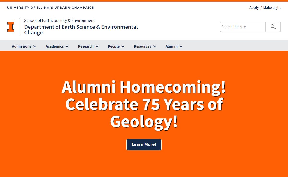 Home | Department of Earth Science & Environmental Change | Illinois