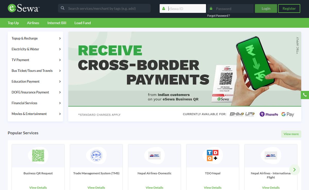 eSewa | Digital wallet in Nepal for Online payment services