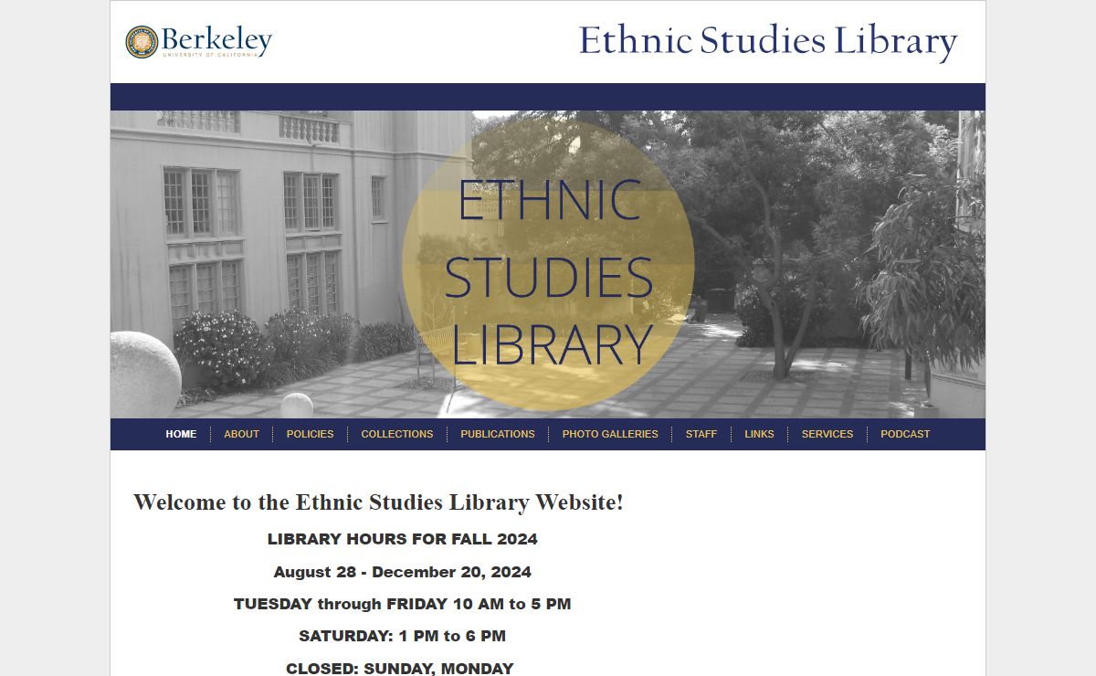 Welcome to the Ethnic Studies Library Website! | Ethnic Studies Library