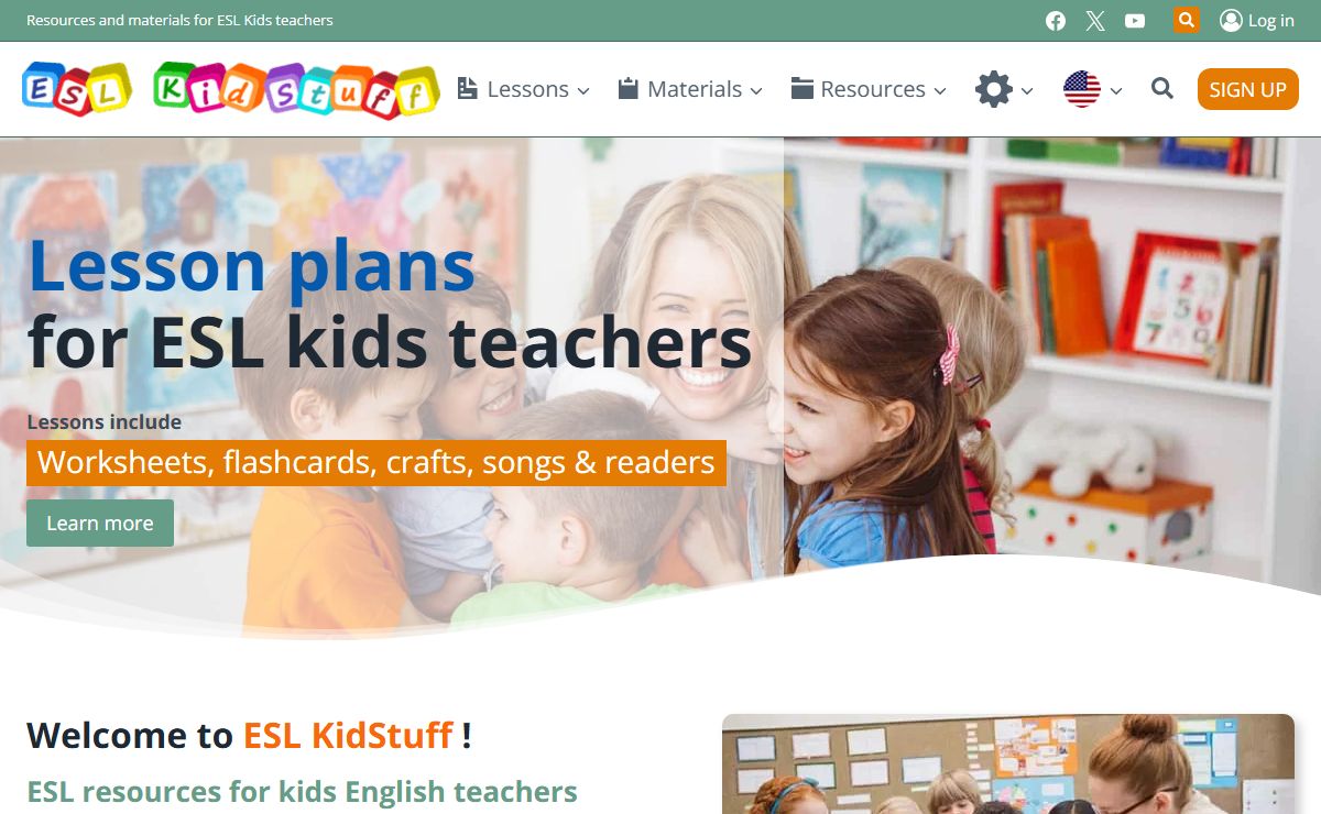 ESL kids lesson plans, materials & resources | ESL KidStuff