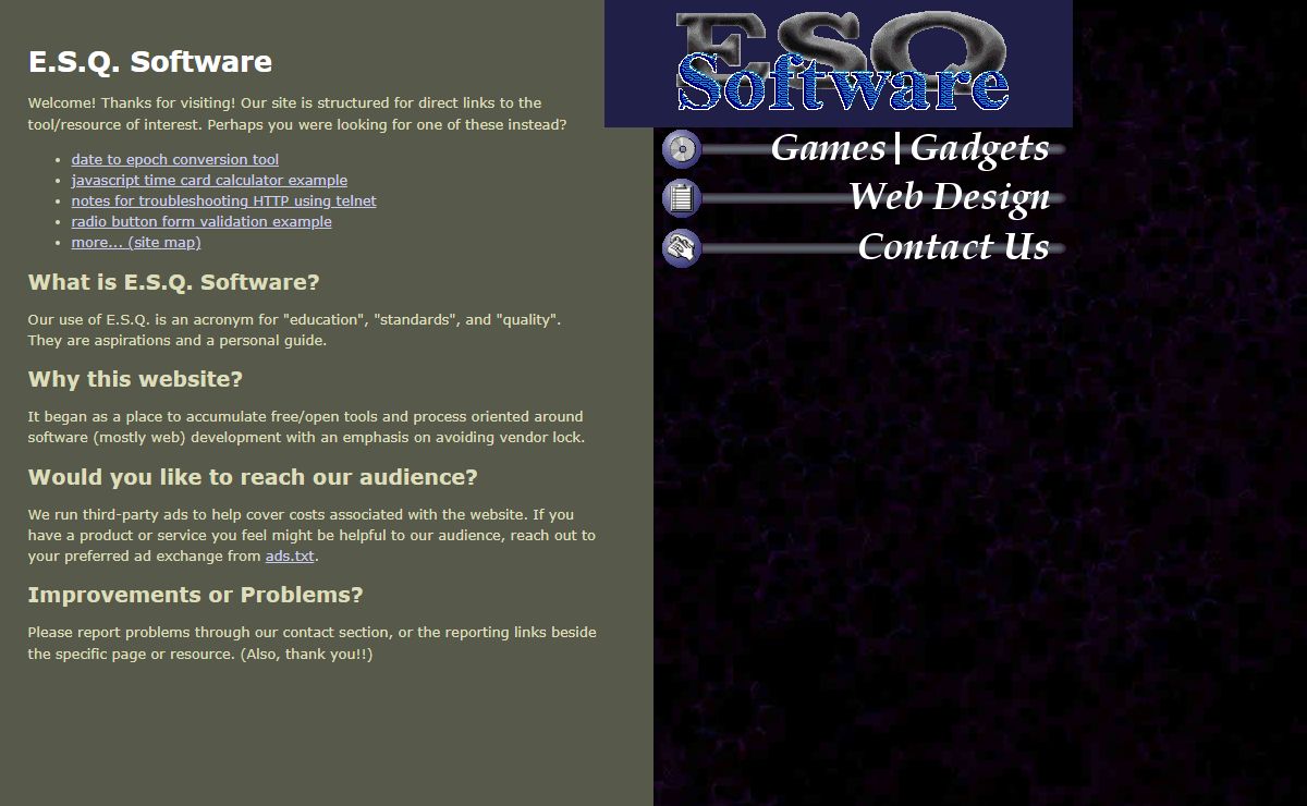 E.S.Q. Software - Home