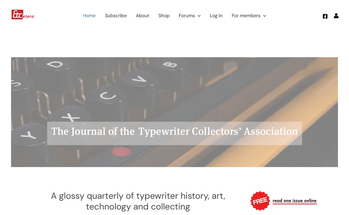 ETCetera – Journal of The Typewriter Collectors' Association
