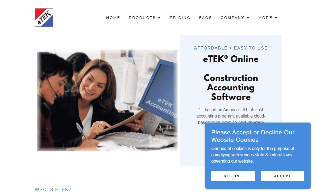 Construction Accounting Software - eTEK Online