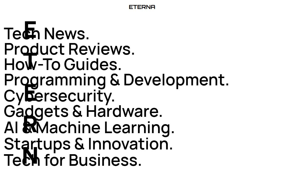 eterna – Eterna Technology Blog
