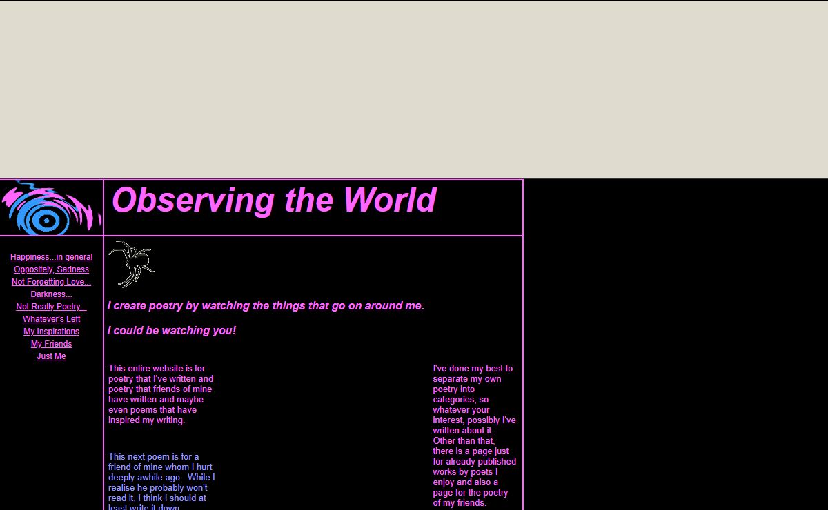Observing the World
