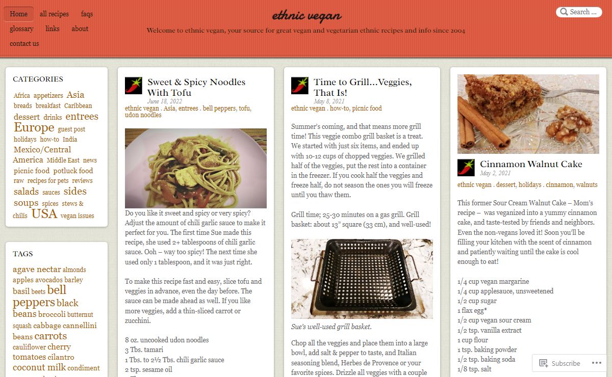 ethnic vegan | Welcome to ethnic vegan, your source for great vegan and vegetarian ethnic recipes and info since 2004
