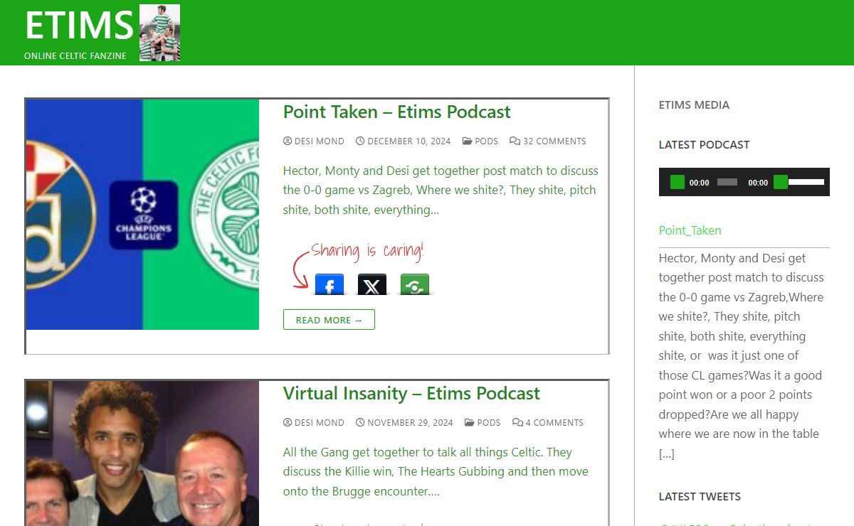 eTims – Online Celtic Fanzine