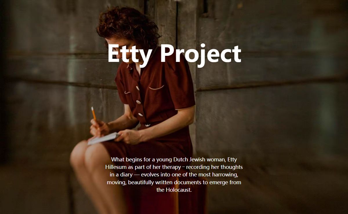 Etty Project - A play adapted from Etty Hillesum's writing