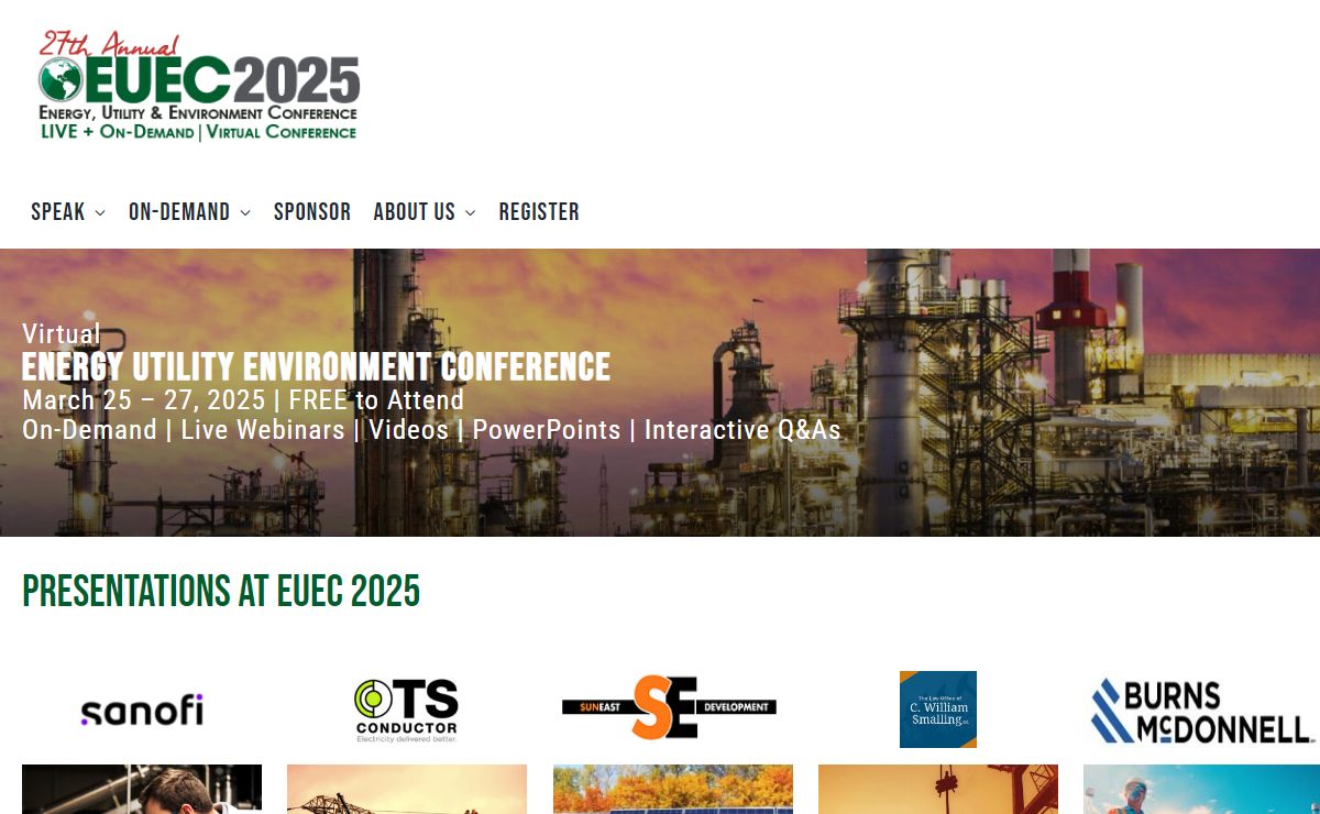 EUEC 2025 | 27th Annual Energy Utility Environment Conference