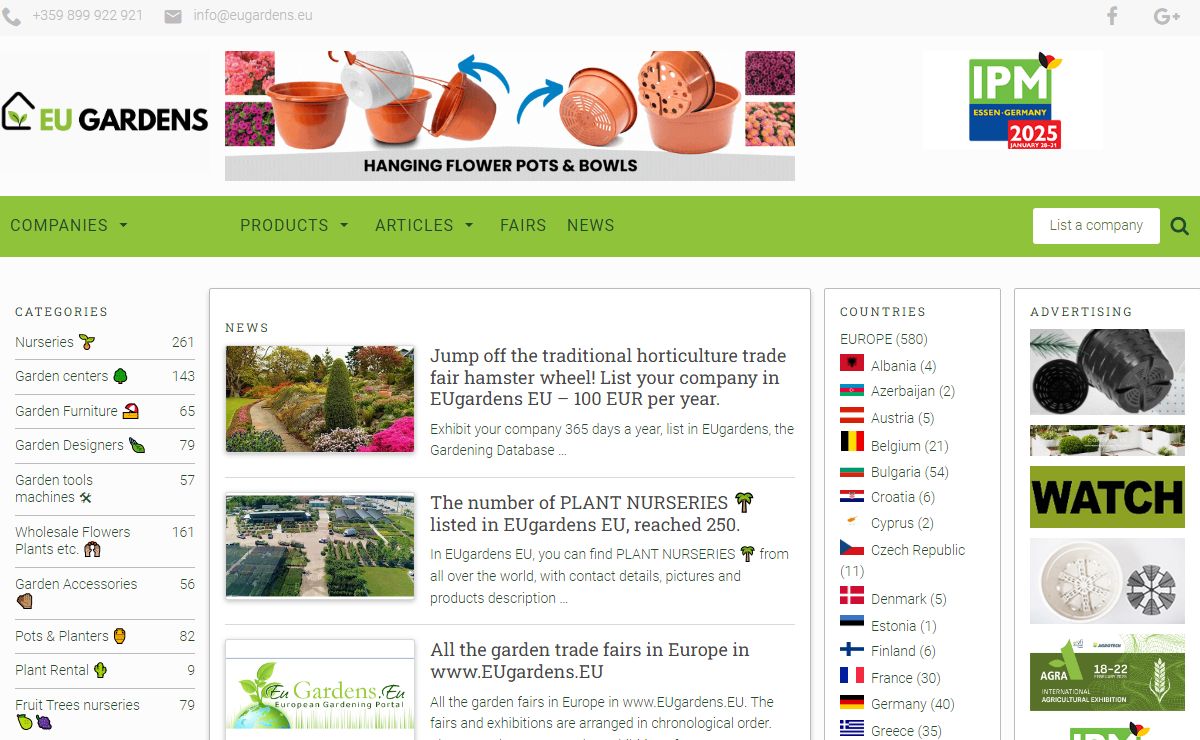 EU Gardens.EU - Garden Business Directory — EU Gardens