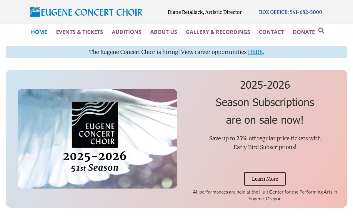 Homepage - Eugene Concert Choir