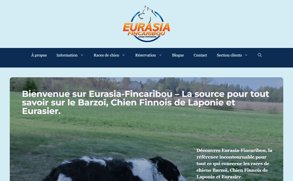 Bienvenue - Élevage Eurasia-Fincaribou