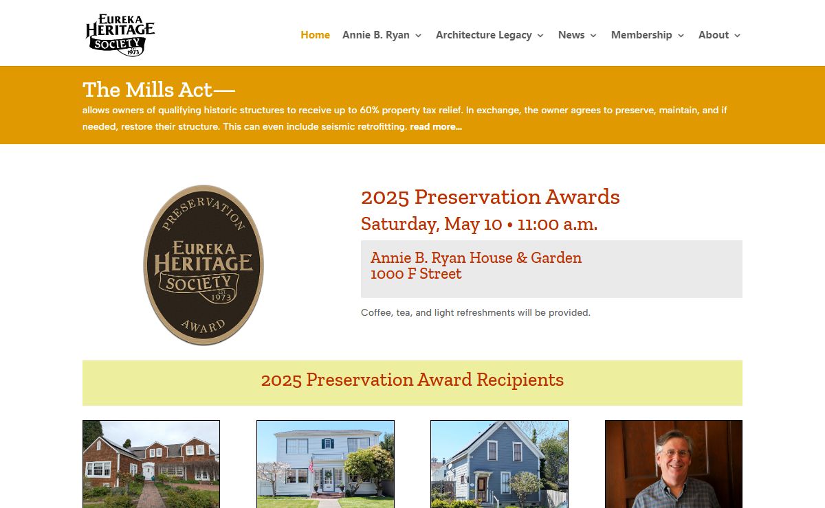 Eureka Heritage Society | Established in 1973
