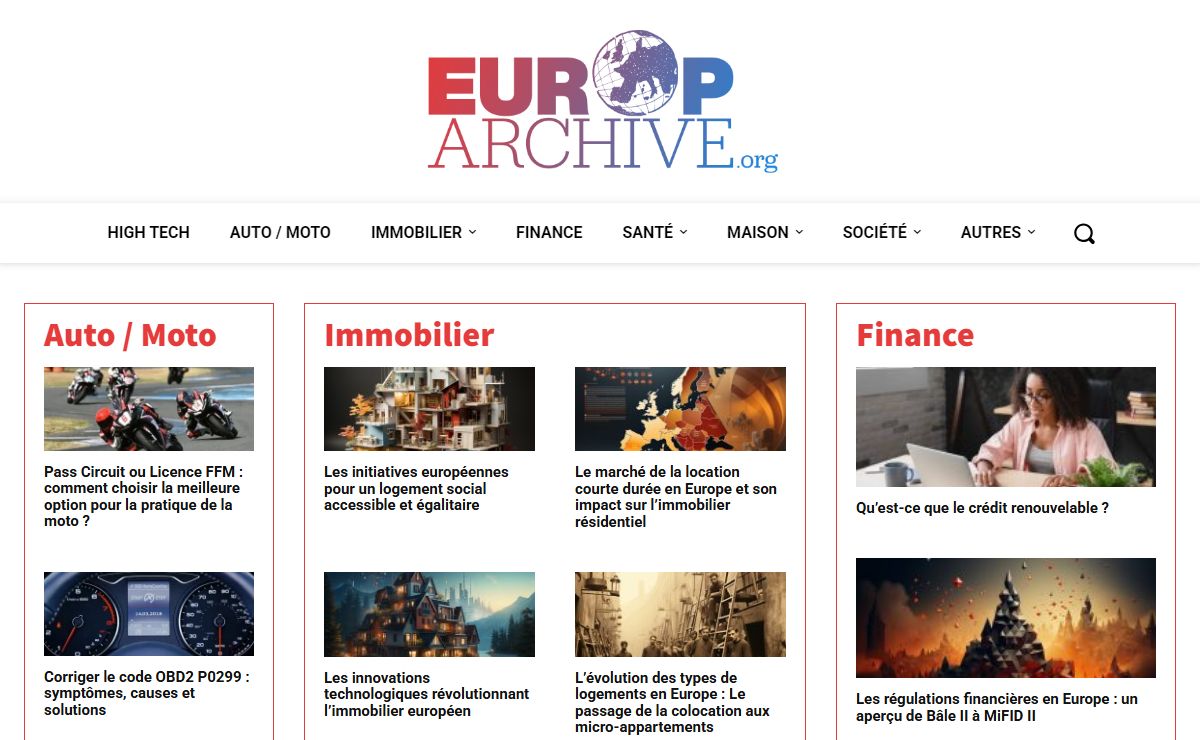 Le blog de l'actu du passé Européenne - EuropArchive.org