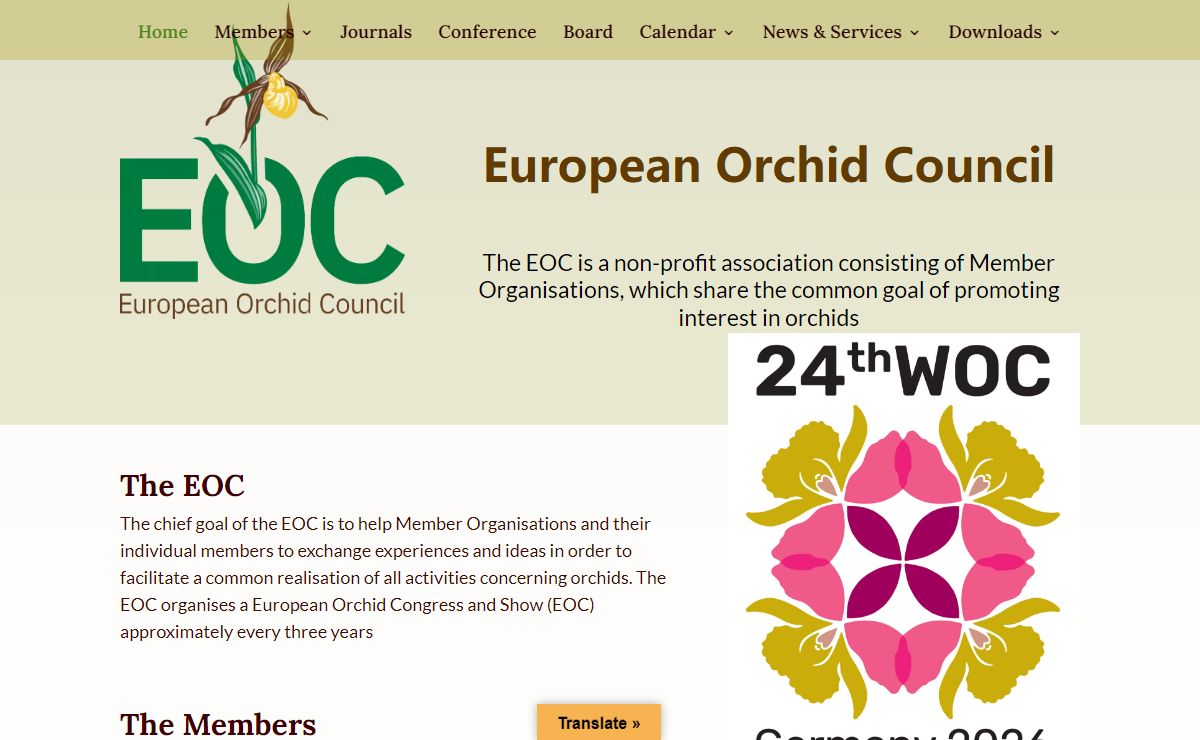 European Orchid Council | The EOC is a non-profit association consisting of Member Organisations, which share the common goal of promoting interest in orchids