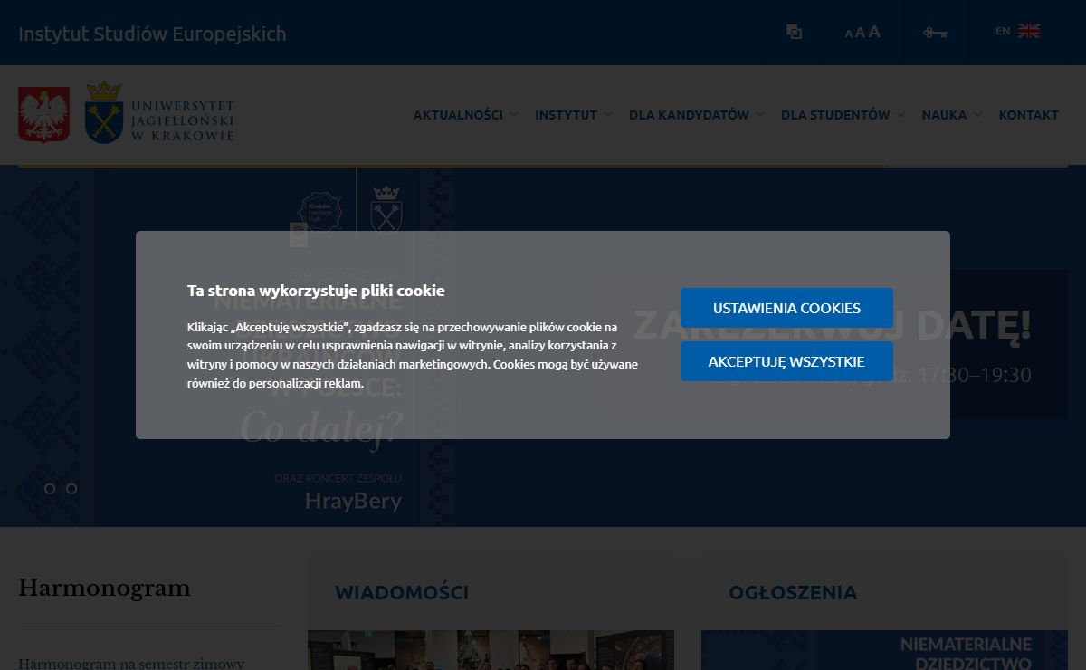 Instytut Studiów Europejskich - Wydział Studiów Międzynarodowych i Politycznych