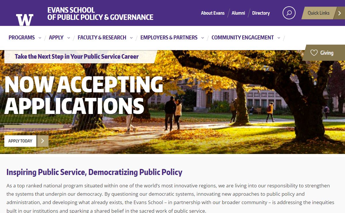 Home - Evans School of Public Policy & Governance