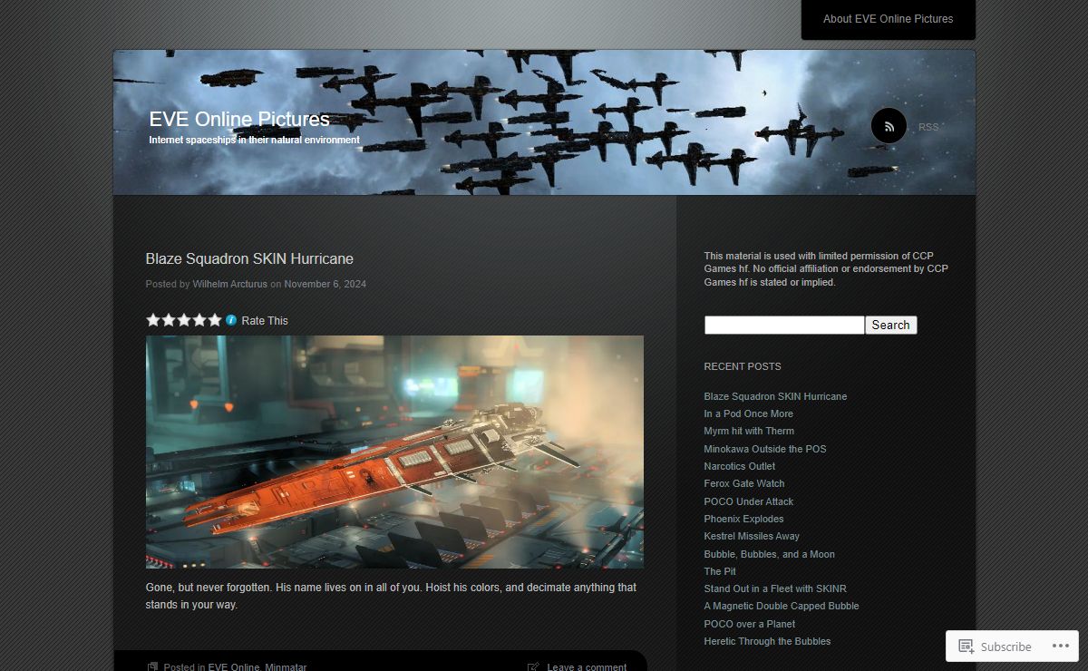 EVE Online Pictures | Internet spaceships in their natural environment