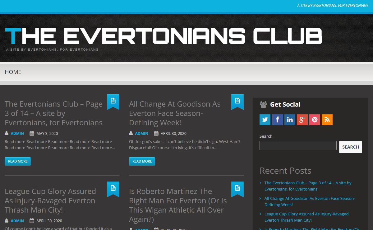 The Evertonians Club - A site by Evertonians, for Evertonians