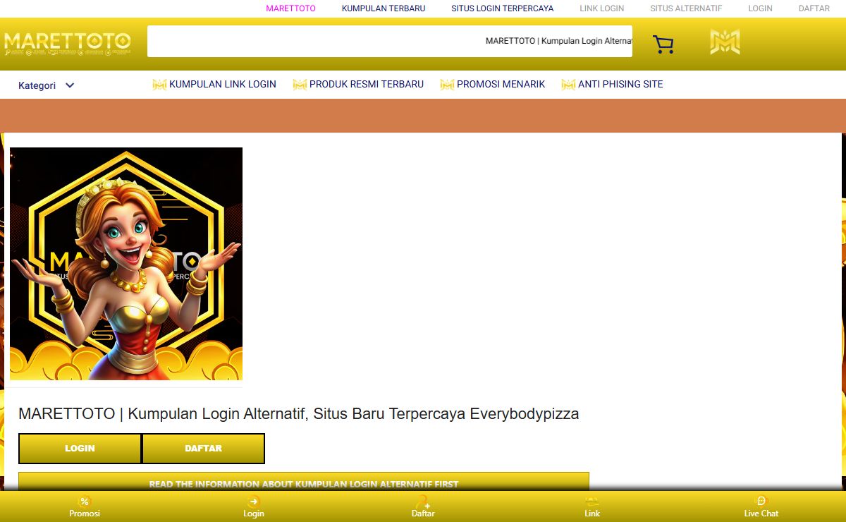 MARETTOTO | Kumpulan Login Alternatif, Situs Baru Terpercaya Everybodypizza