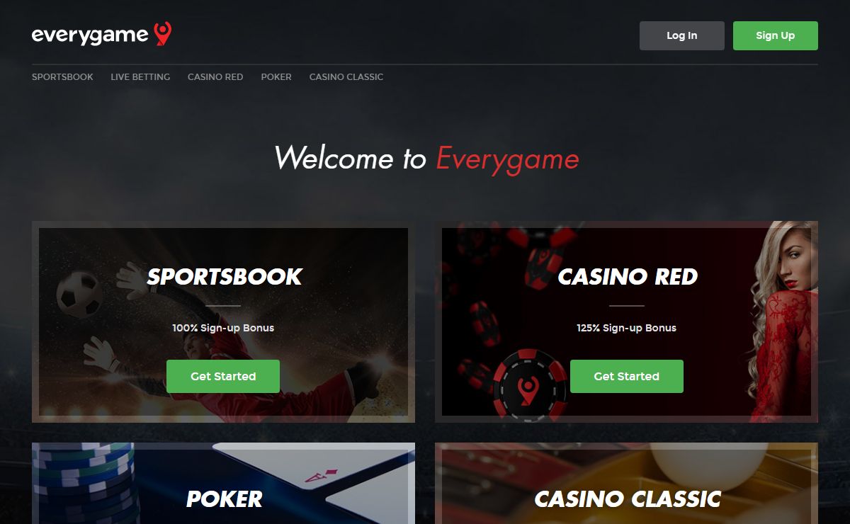 Everygame Sportsbook, Online Casino und Multiplayer Poker