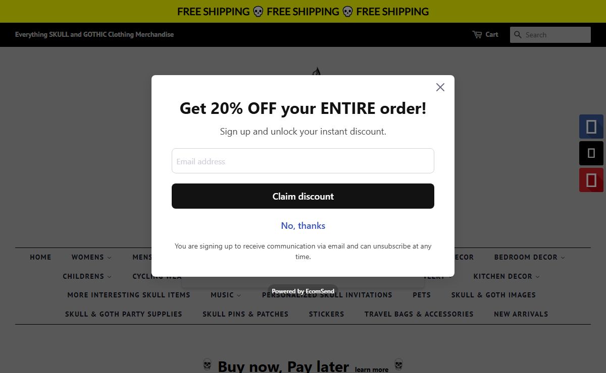 Everything SKULL | Popular Skull Clothing Accessories Goth Store – Everything Skull Clothing Merchandise and Accessories
