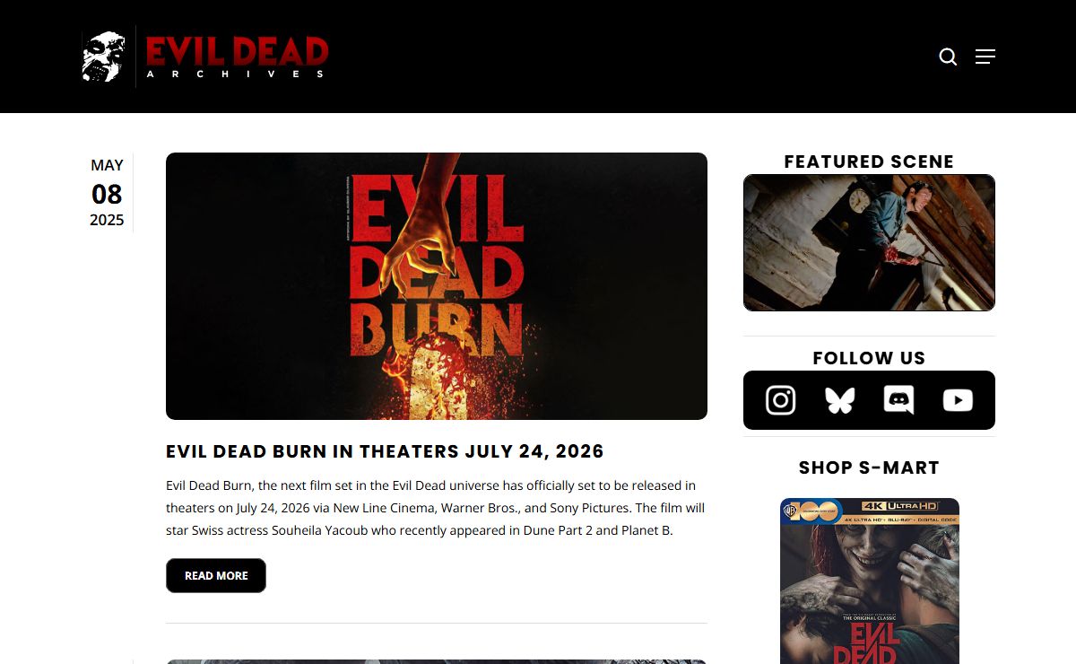 Evil Dead Archives — The Fan's Official Source for Evil Dead