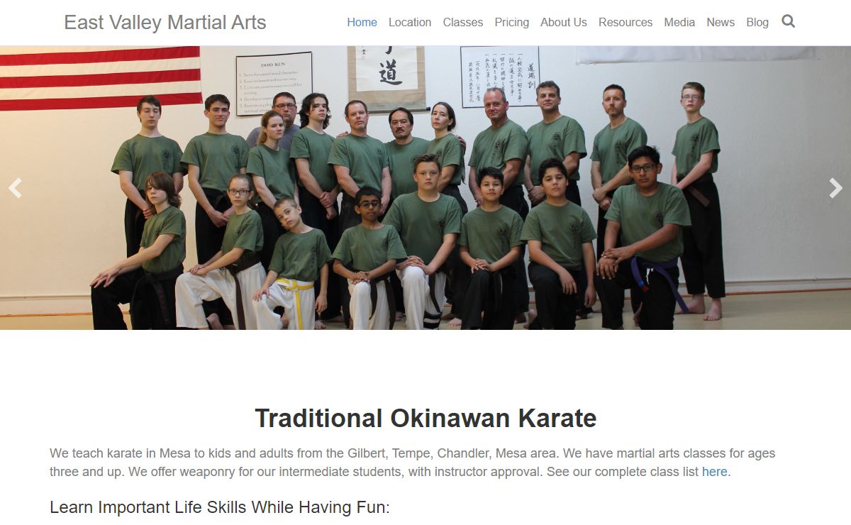 Karate classes in Mesa, Gilbert, Tempe | East Valley Martial Arts