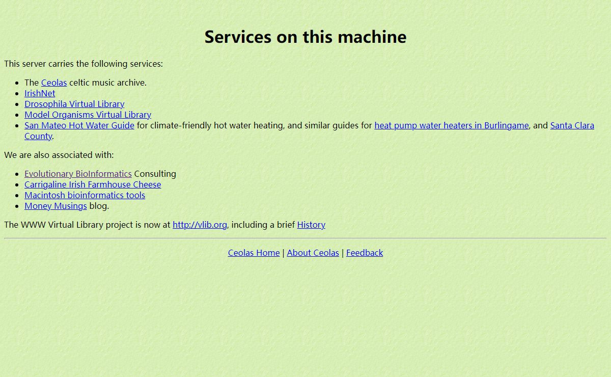 Services on this machine