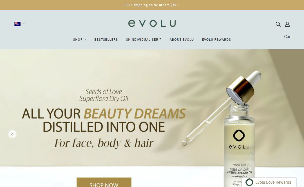 Shop Natural Botanical Skincare - Non-Toxic & Cruelty-Free | Evolu