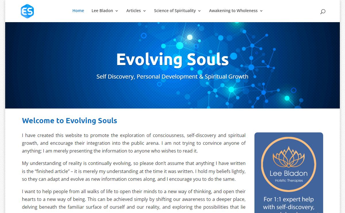 Evolving Souls - Self Discovery, Personal Development & Spiritual Growth