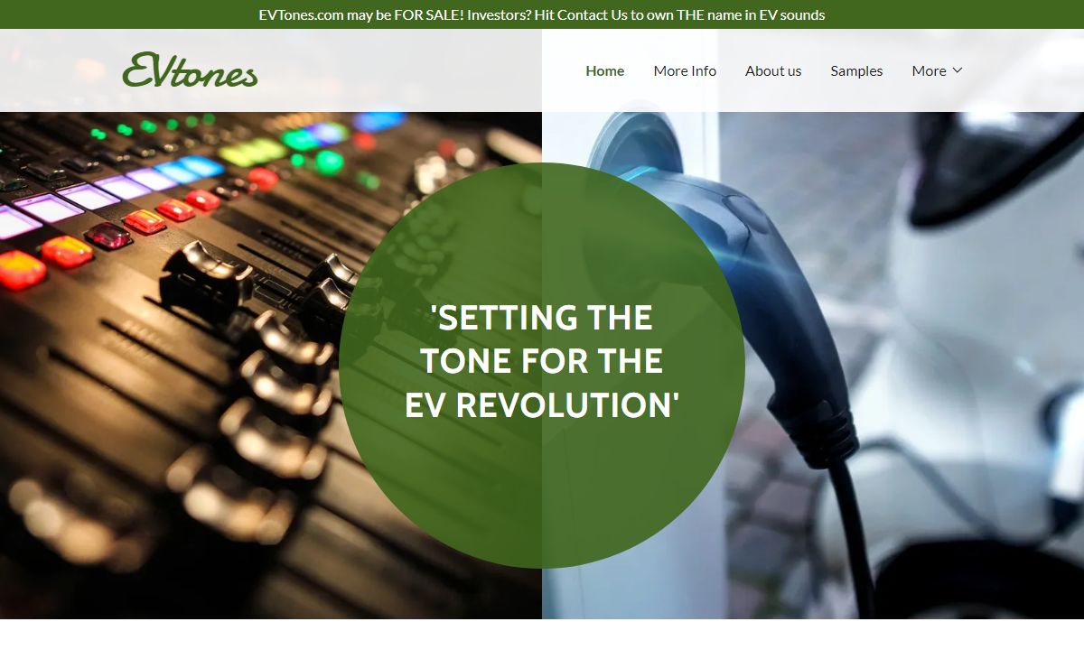 EV Tones - Electric Vehicle Sounds, Electric Vehicles