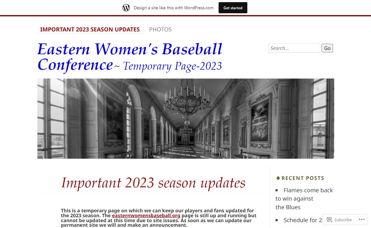 Eastern Women's Baseball Conference | Temporary Page-2023