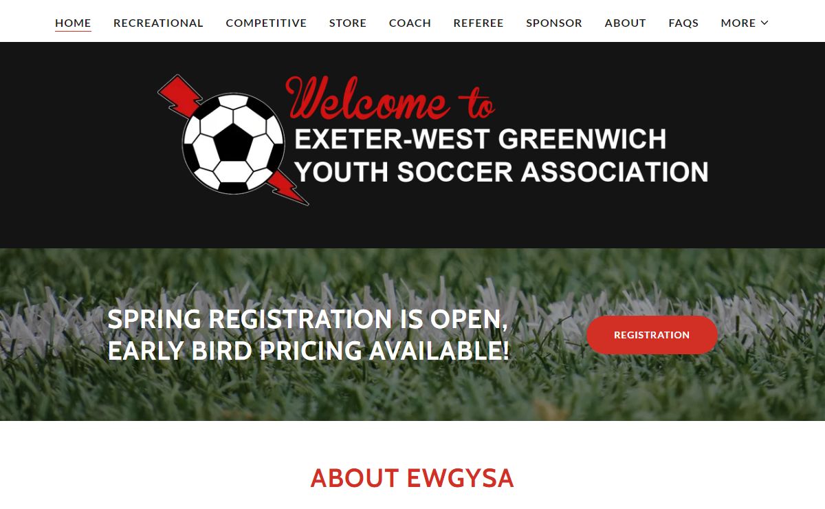 Exeter-West Greenwich Youth Soccer - Home