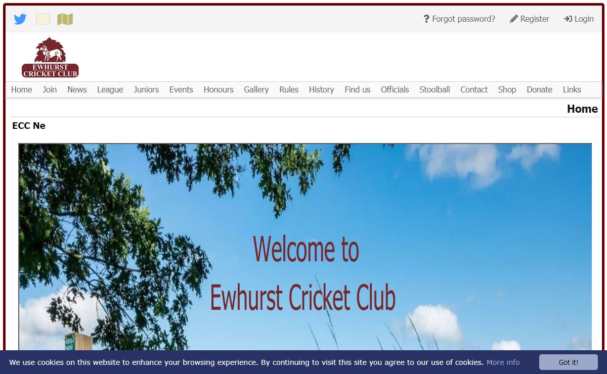 EWHURST CRICKET CLUB : home