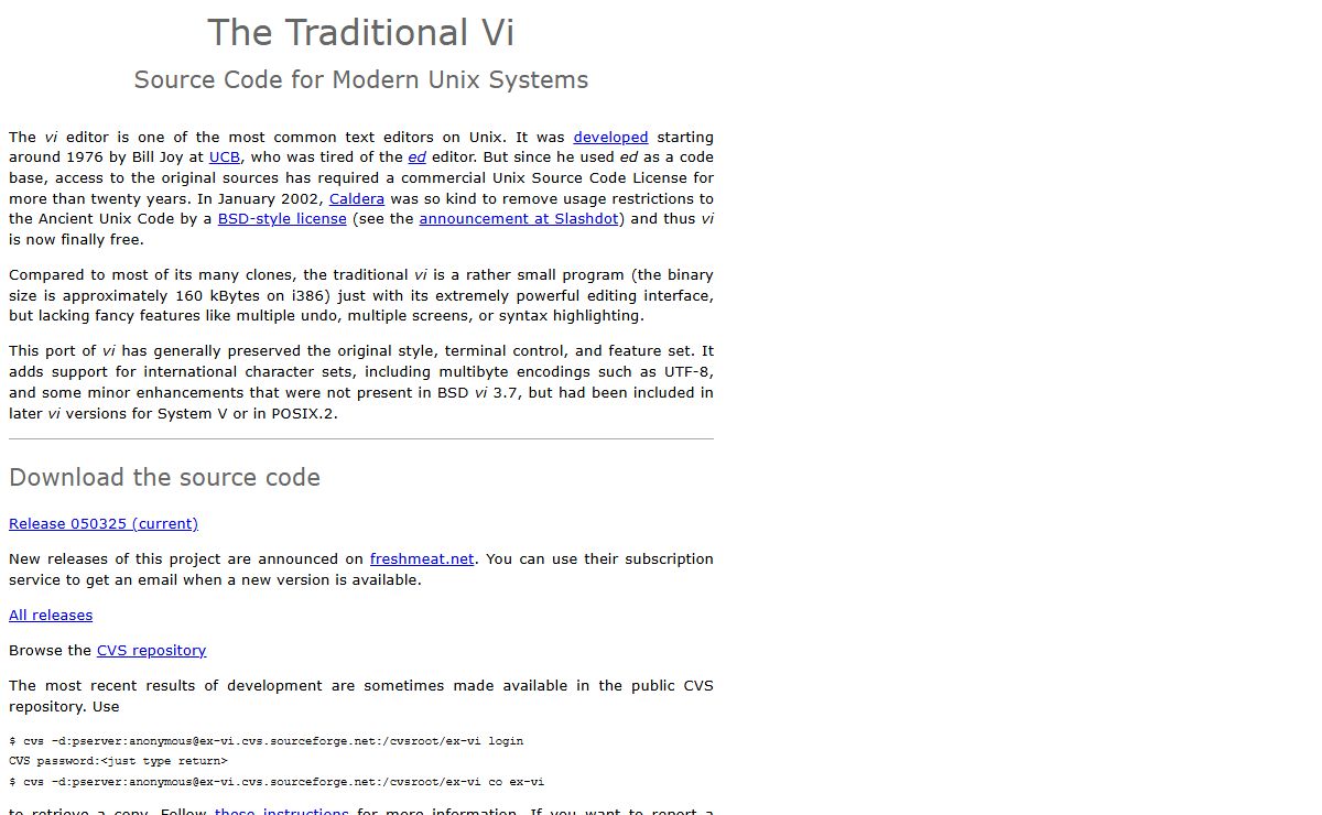 The Traditional Vi