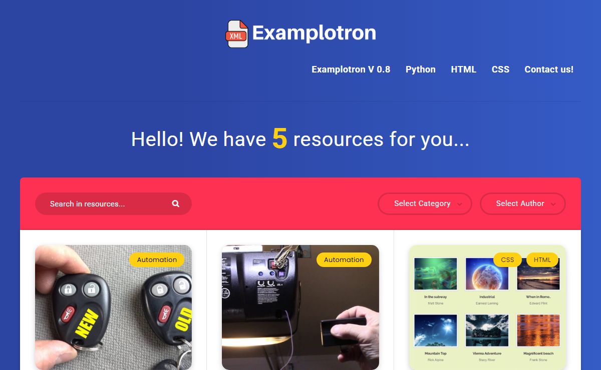 Examplotron - blog about programming