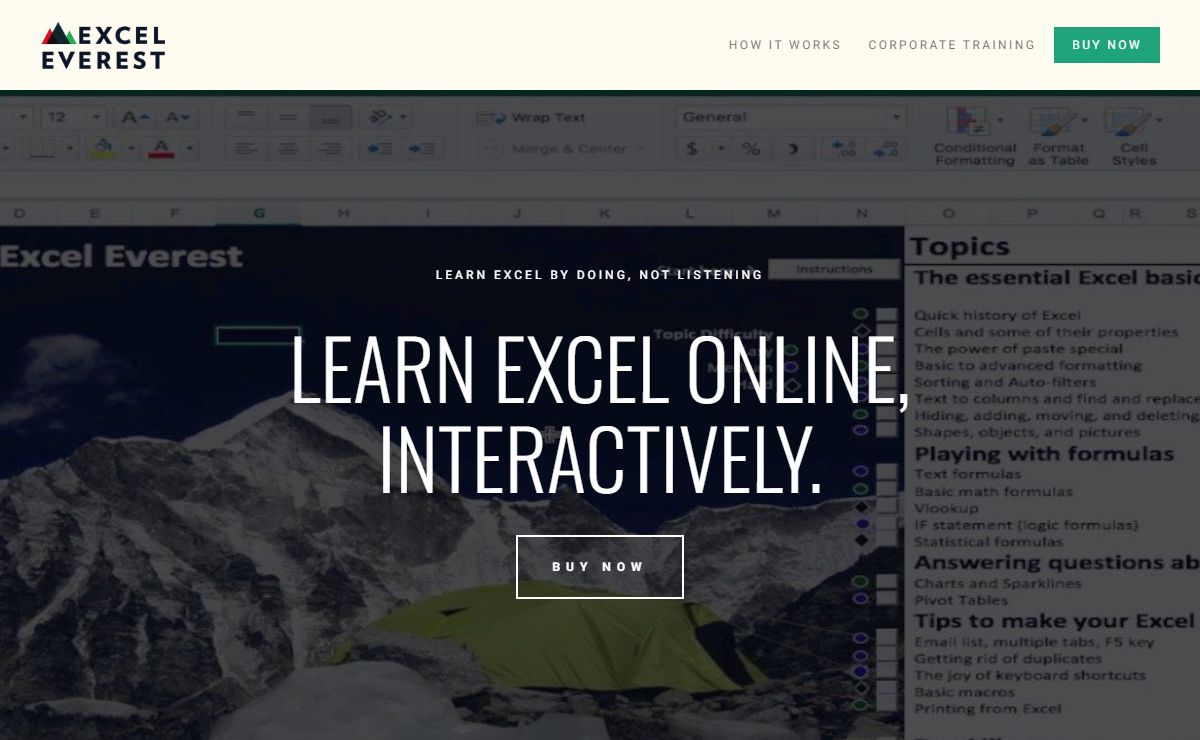 Microsoft Excel Classes, Training & Courses | Excel Everest
