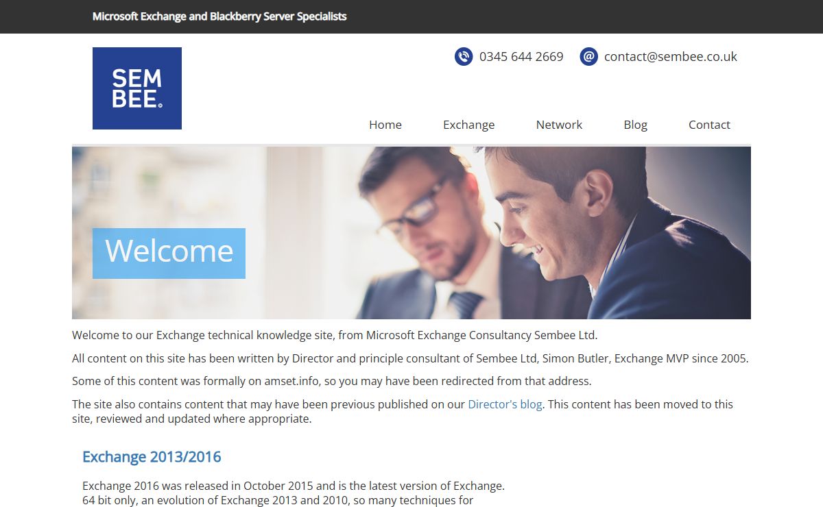 Welcome | exchange.sembee.info