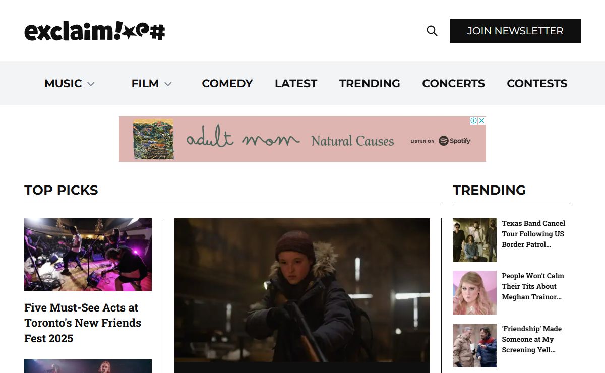 Exclaim! | Canada's Authority on Music, Film and Entertainment