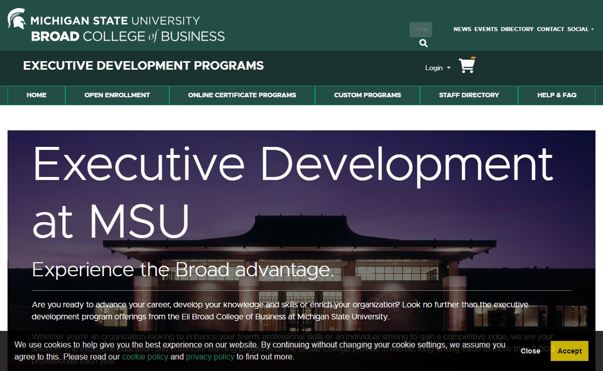 Home | Broad College | Executive Development Programs