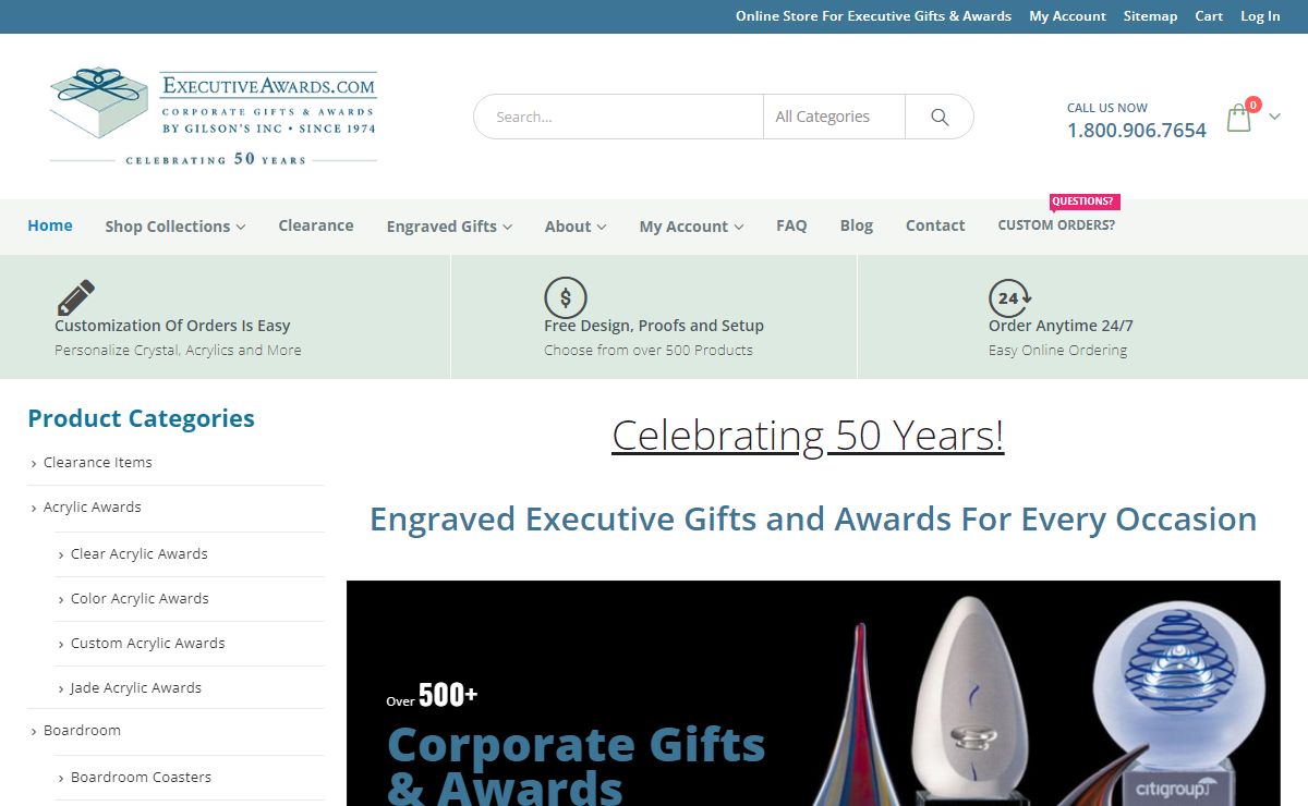 Engraved Awards, Trophies, Plaques & Gifts - Executive Awards