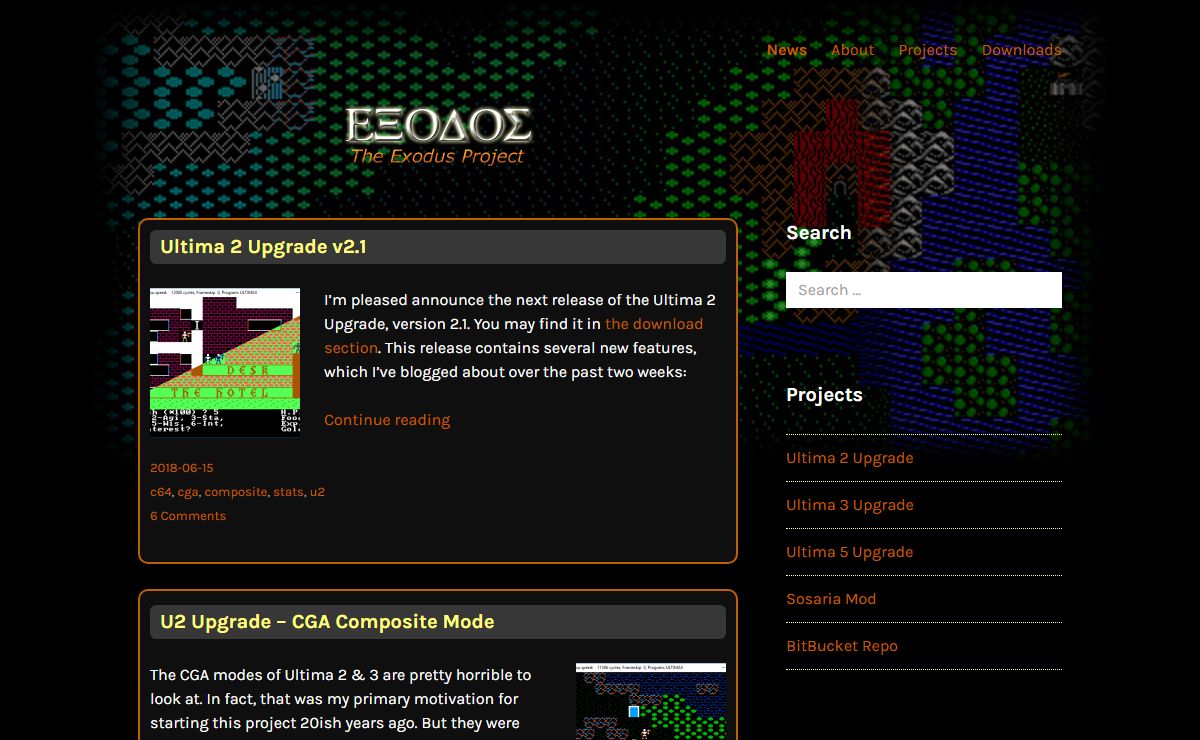 The Exodus Project - Upgrades for early Ultima games