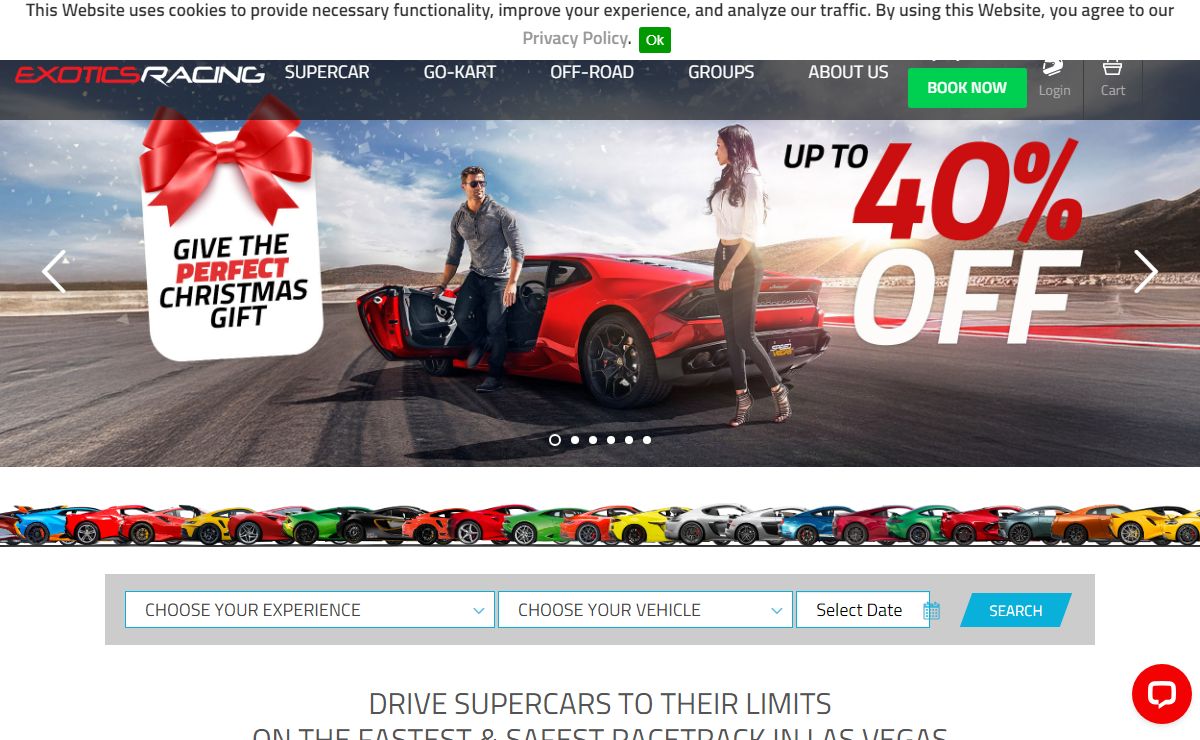 Exotics Racing | Las Vegas Supercar Driving Experience