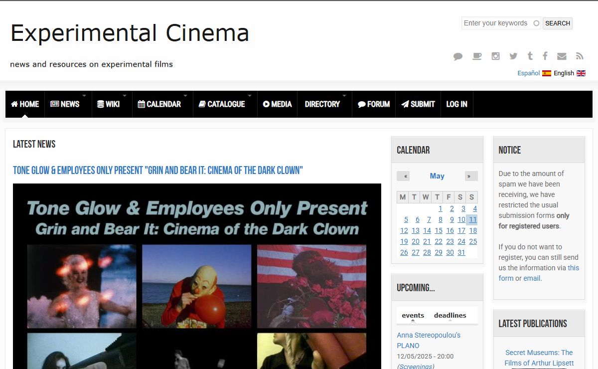 Experimental Cinema | News and resources on experimental films
